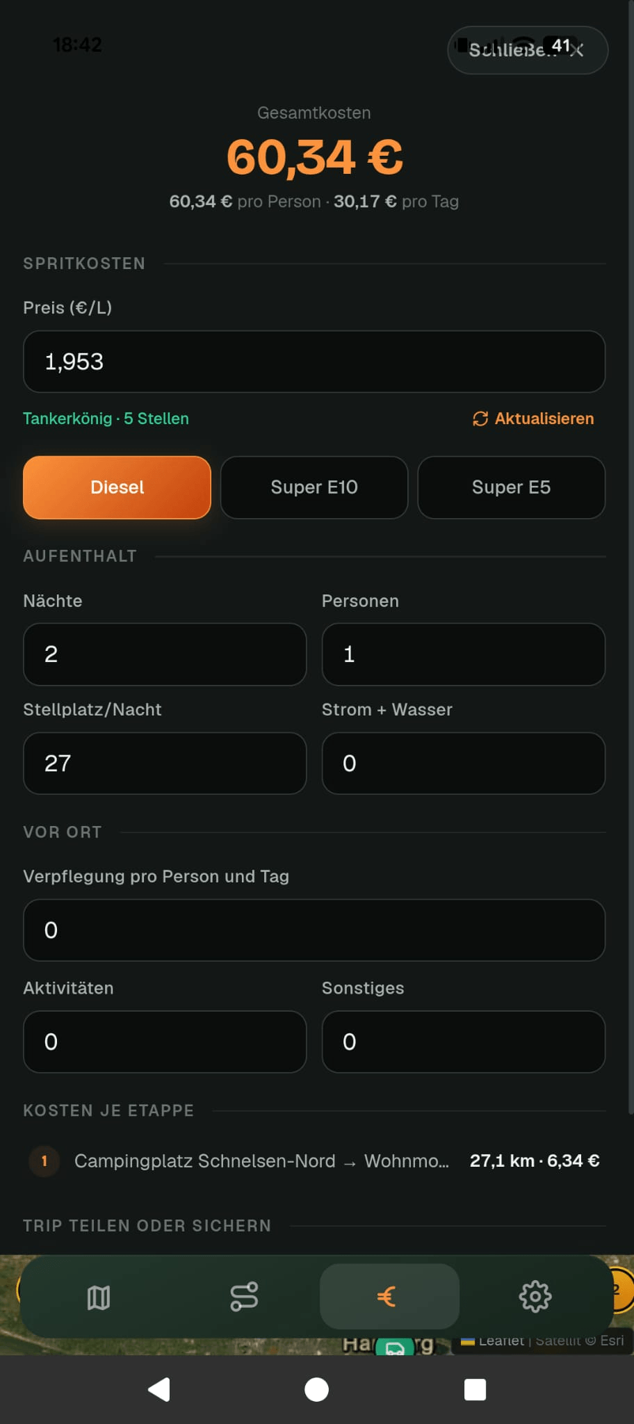 Kostenrechner